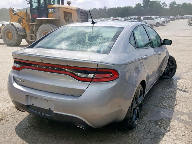 1C3CDFBB4GD540364 - 2016 DODGE DART SXT SILVER photo 4