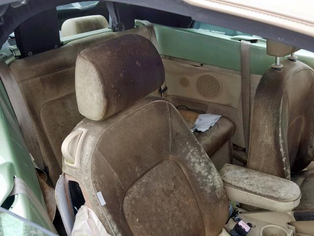 3VWRF31Y78M406195 - 2008 VOLKSWAGEN NEW BEETLE მწვანე ფოტო 6