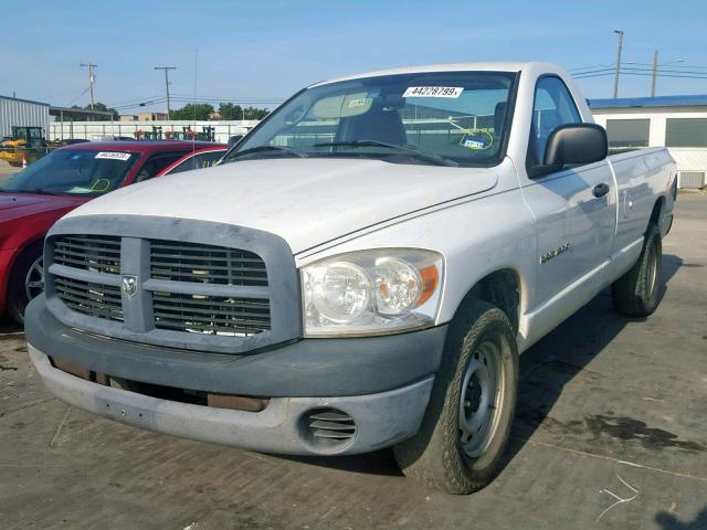 1D7HA16P07J599759 - 2007 DODGE RAM 1500 S WHITE photo 2