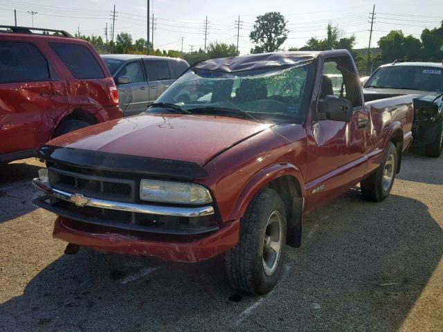 1GCCS14H838275876 - 2003 CHEVROLET S TRUCK S1 RED photo 2