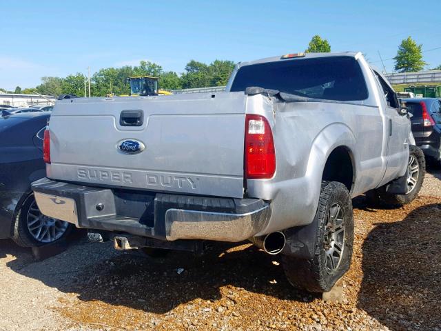 1FTBF2BT5FEA75542 - 2015 FORD F250 SUPER SILVER photo 4