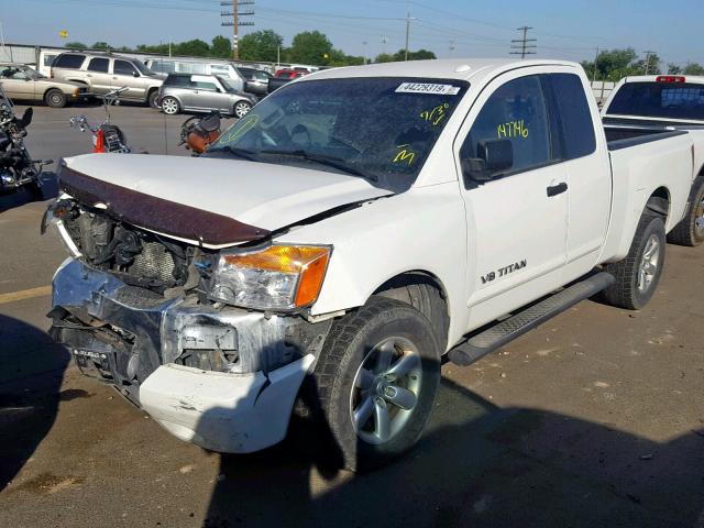 1N6AA0CC8EN511261 - 2014 NISSAN TITAN S WHITE photo 2