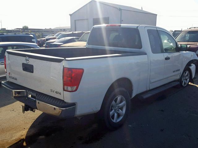 1N6AA0CC8EN511261 - 2014 NISSAN TITAN S WHITE photo 4