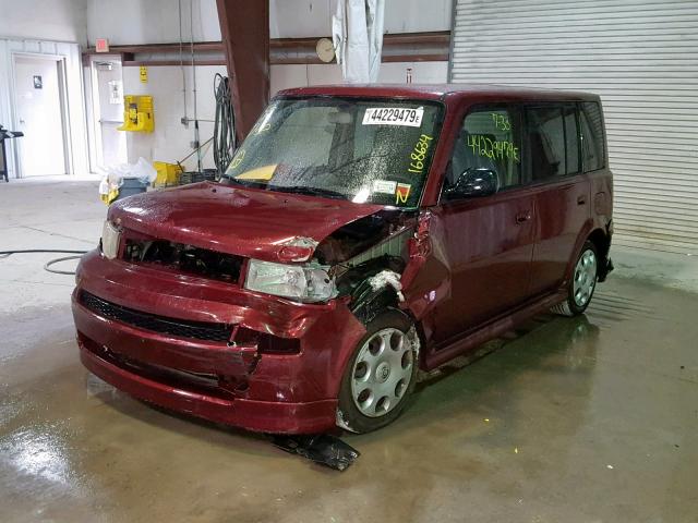 JTLKT324464069510 - 2006 SCION XB BURGUNDY photo 2