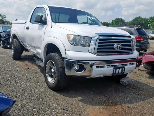 5TFKY5F10AX003746 - 2010 TOYOTA TUNDRA WHITE photo 1