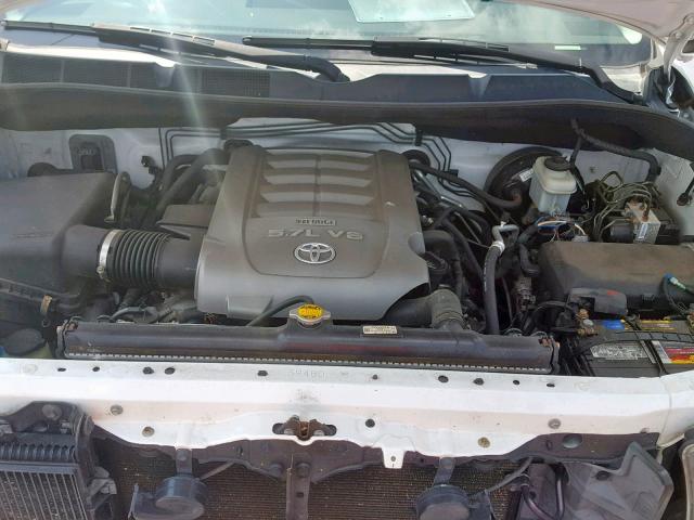 5TFKY5F10AX003746 - 2010 TOYOTA TUNDRA WHITE photo 7