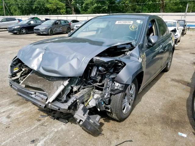 1HGCP2F48BA015083 - 2011 HONDA ACCORD LXP GRAY photo 2