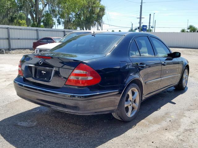 WDBUF56J16A831179 - 2006 MERCEDES-BENZ E 350 BLACK photo 4