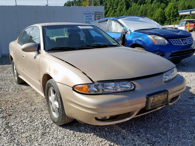 1G3NL52T11C135439 - 2001 OLDSMOBILE ALERO GL GOLD photo 1