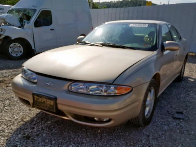 1G3NL52T11C135439 - 2001 OLDSMOBILE ALERO GL GOLD photo 2