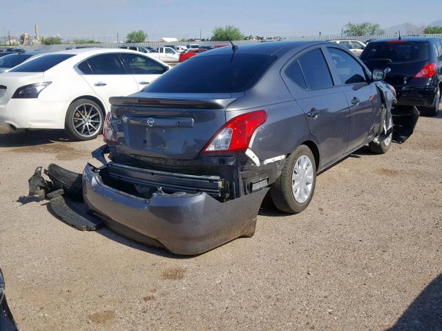 3N1CN7AP0HL856807 - 2017 NISSAN VERSA S GRAY photo 4