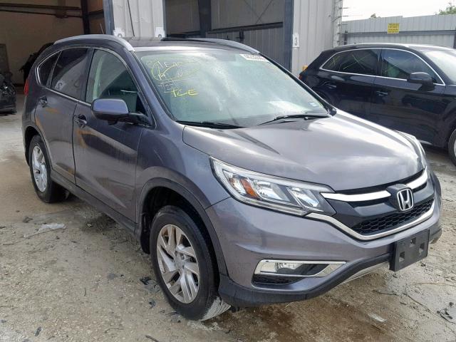 2HKRM4H76FH654582 - 2015 HONDA CR-V EXL GRAY photo 1