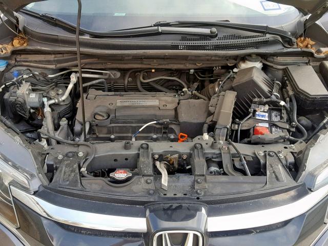 2HKRM4H76FH654582 - 2015 HONDA CR-V EXL GRAY photo 7