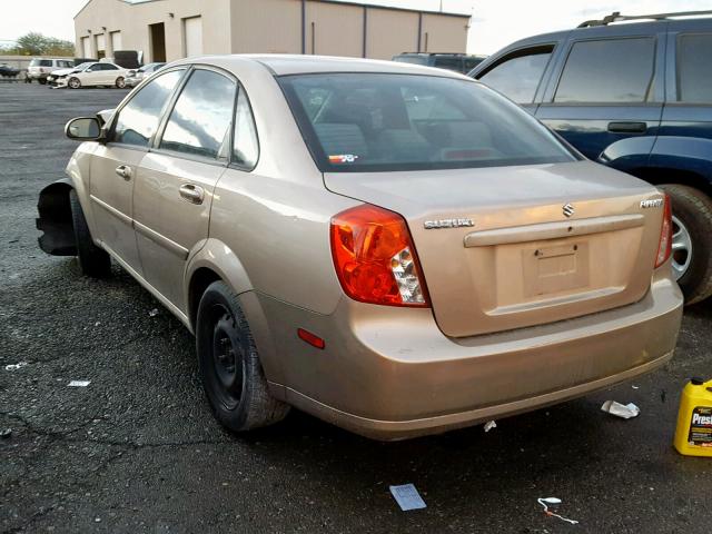 KL5JD56Z96K375562 - 2006 SUZUKI FORENZA TAN photo 3