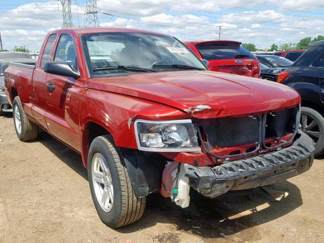 1D7HW32K68S577204 - 2008 DODGE DAKOTA SXT RED photo 1