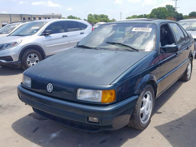 WVWJD4318PE127712 - 1993 VOLKSWAGEN PASSAT GLX GREEN photo 2