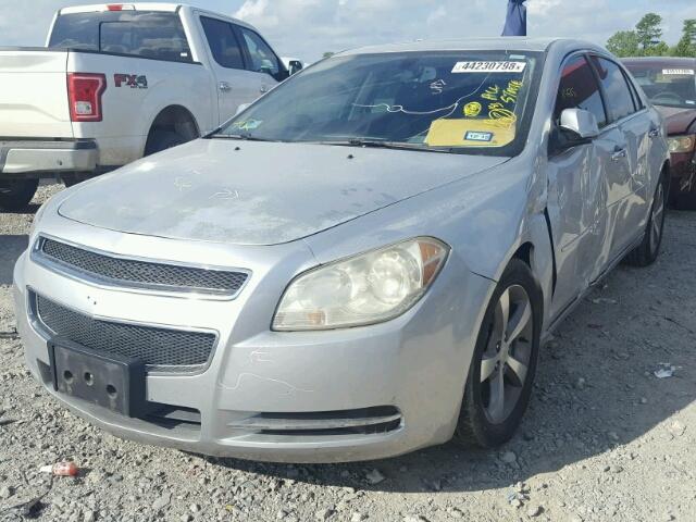 1G1ZC5EU3CF117475 - 2012 CHEVROLET MALIBU 1LT SILVER photo 2