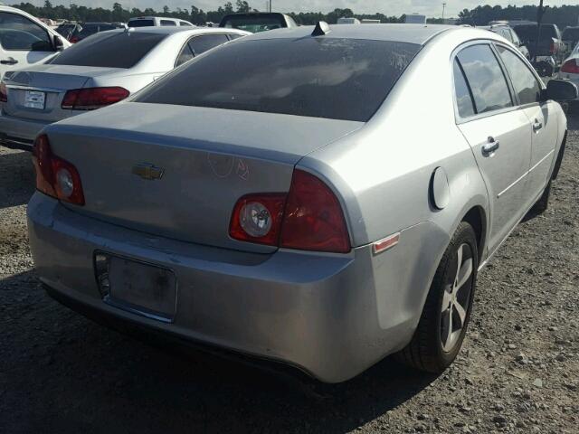1G1ZC5EU3CF117475 - 2012 CHEVROLET MALIBU 1LT SILVER photo 4