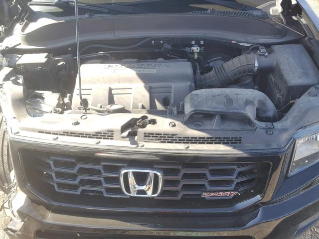 5FPYK1F78DB015139 - 2013 HONDA RIDGELINE BLACK photo 7