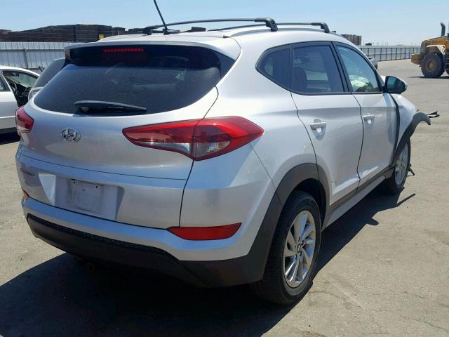 KM8J33A44HU466884 - 2017 HYUNDAI TUCSON LIM SILVER photo 4