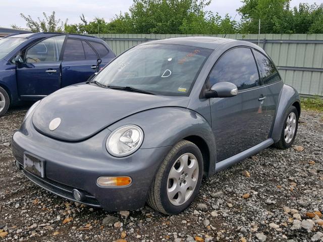 3VWCP21CX3M439735 - 2003 VOLKSWAGEN NEW BEETLE ნაცრისფერი ფოტო 2