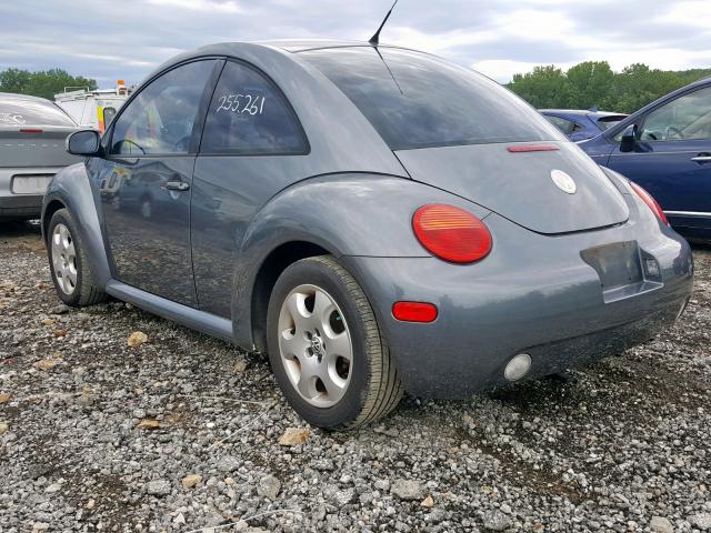 3VWCP21CX3M439735 - 2003 VOLKSWAGEN NEW BEETLE ნაცრისფერი ფოტო 3