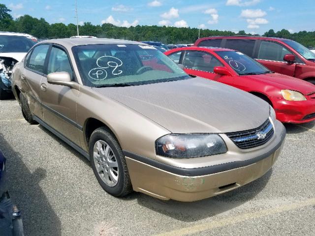 2G1WF52E359210774 - 2005 CHEVROLET IMPALA GOLD photo 1