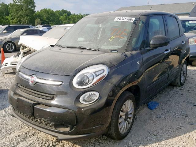 ZFBCFABH8EZ020555 - 2014 FIAT 500L EASY BLACK photo 2