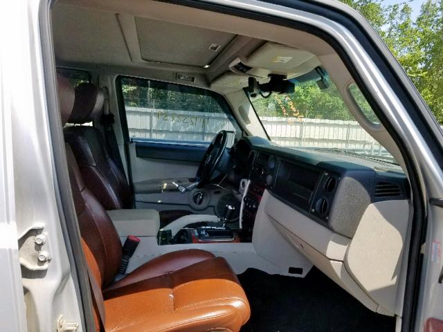 1J8HG58276C364031 - 2006 JEEP COMMANDER ვერცხლისფერი ფოტო 5