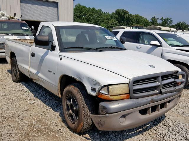 1B7GL26X4WS665230 - 1998 DODGE DAKOTA WHITE photo 1