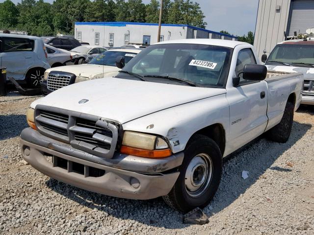 1B7GL26X4WS665230 - 1998 DODGE DAKOTA WHITE photo 2