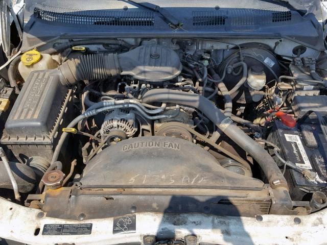 1B7GL26X4WS665230 - 1998 DODGE DAKOTA WHITE photo 7