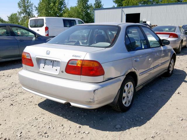 2HGEJ6617YH568096 - 2000 HONDA CIVIC BASE SILVER photo 4