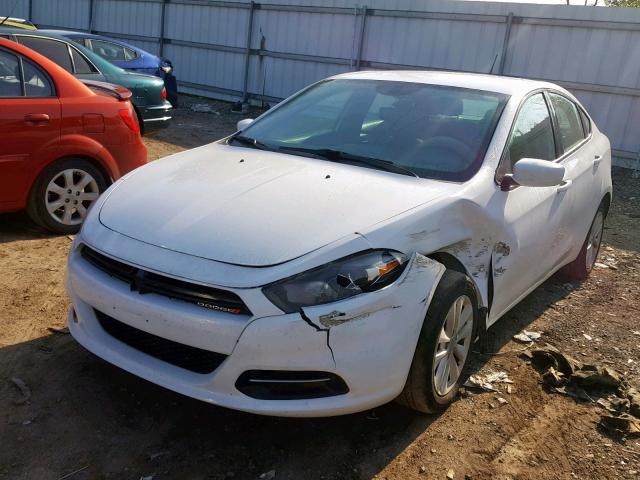 1C3CDFBB9ED724096 - 2014 DODGE DART SXT WHITE photo 2