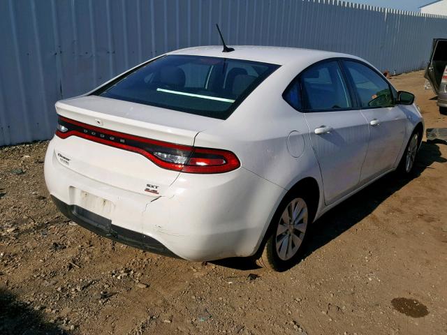 1C3CDFBB9ED724096 - 2014 DODGE DART SXT WHITE photo 4