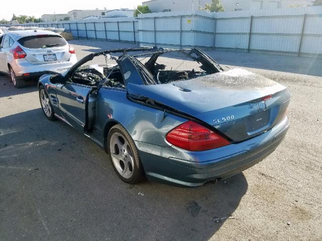 WDBSK75F95F096948 - 2005 MERCEDES-BENZ SL 500 BURN photo 3