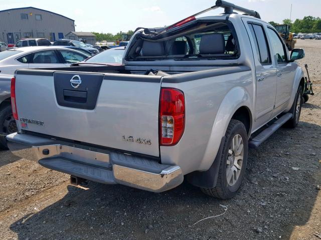 1N6AD0EV1AC439508 - 2010 NISSAN FRONTIER C SILVER photo 4