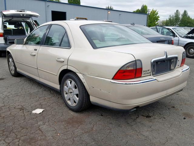 1LNHM86S63Y688263 - 2003 LINCOLN LS BEIGE photo 3