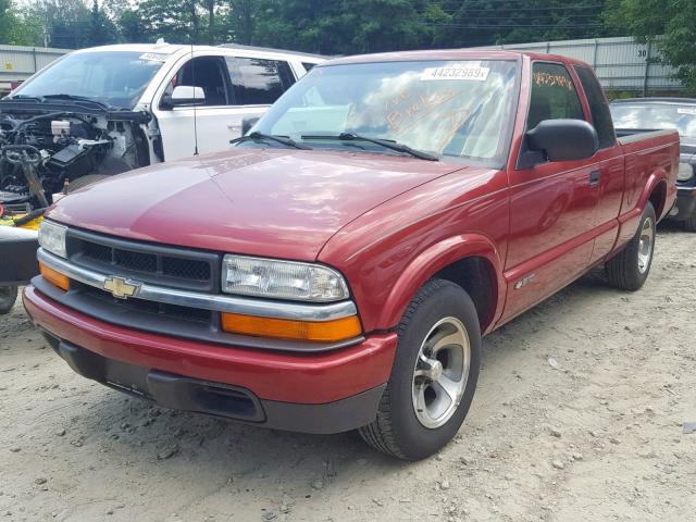 1GCCS19WX28136676 - 2002 CHEVROLET S TRUCK S1 RED photo 2