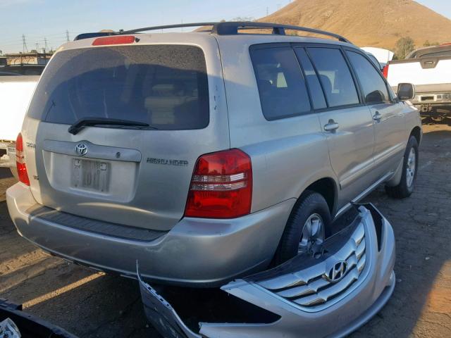 JTEGF21A320041642 - 2002 TOYOTA HIGHLANDER SILVER photo 4