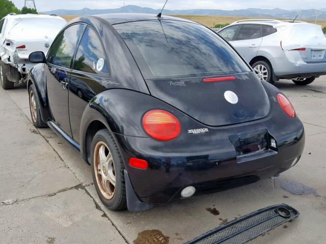 3VWCB21C92M436645 - 2002 VOLKSWAGEN NEW BEETLE Schwarz Foto 3