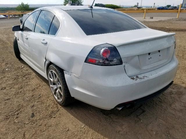 6G2EC57Y68L126144 - 2008 PONTIAC G8 GT WHITE photo 3