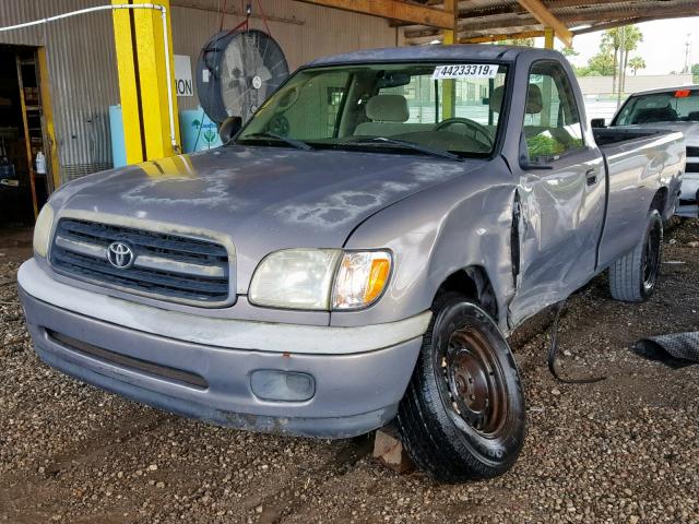 5TBJN32192S249385 - 2002 TOYOTA TUNDRA GRAY photo 2