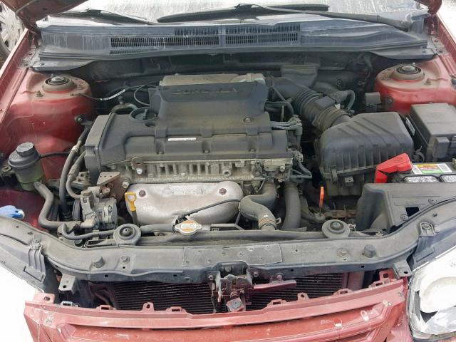 KNAFE121285520509 - 2008 KIA SPECTRA EX RED photo 7