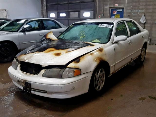 1YVGF22D825287418 - 2002 MAZDA 626 ES WHITE photo 2