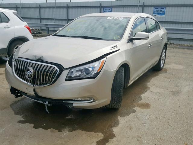 1G4GB5G38GF148244 - 2016 BUICK LACROSSE GOLD photo 2