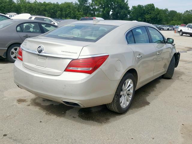 1G4GB5G38GF148244 - 2016 BUICK LACROSSE GOLD photo 4