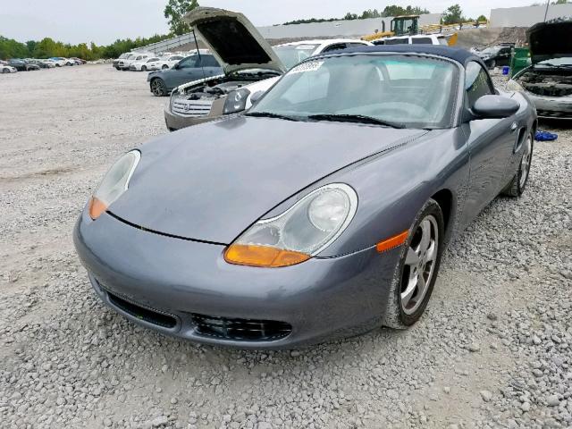 WP0CA29891S620513 - 2001 PORSCHE BOXSTER GRAY photo 2