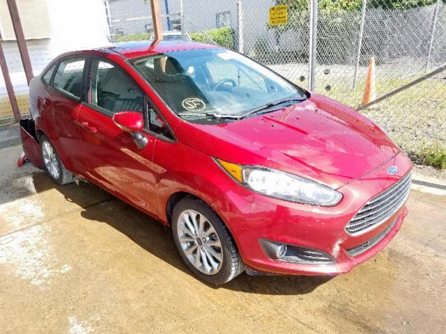 3FADP4BJXEM197022 - 2014 FORD FIESTA SE RED photo 1