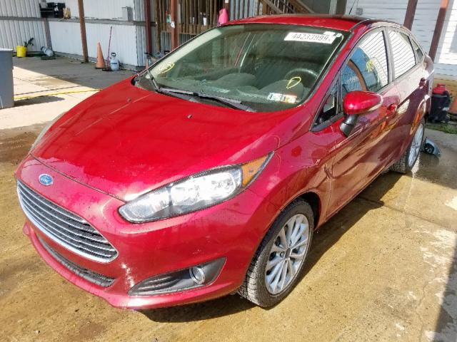 3FADP4BJXEM197022 - 2014 FORD FIESTA SE RED photo 2